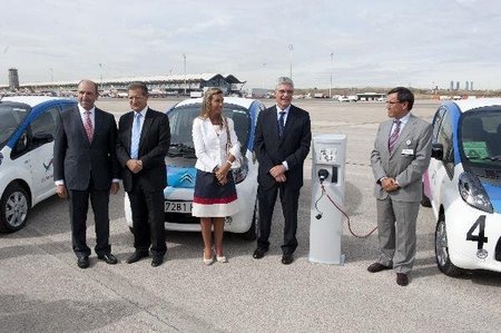 GE suministra los puntos de recarga para los coches eléctricos de Aena