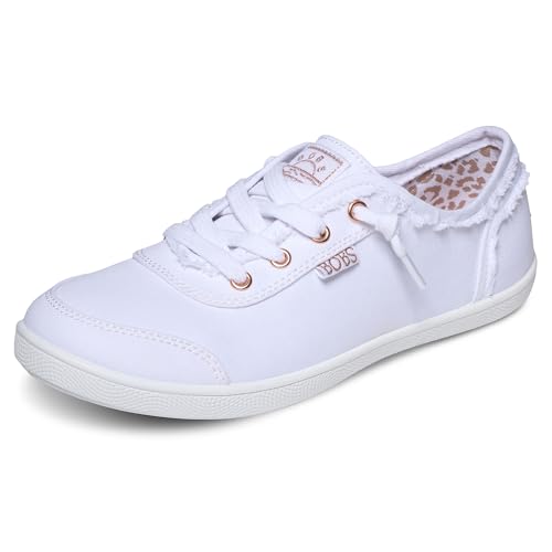 Skechers Bobs B Cute Regular, Zapatillas, Mujer, White Canvas, 38