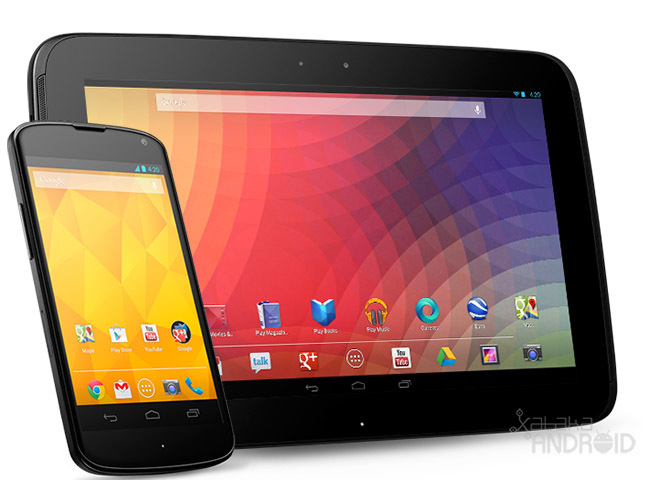 Google Nexus 4 y 10