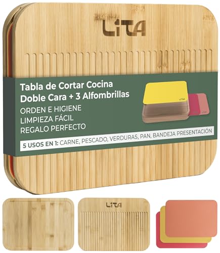 Tabla de Cortar Cocina Multifuncional Doble Cara 