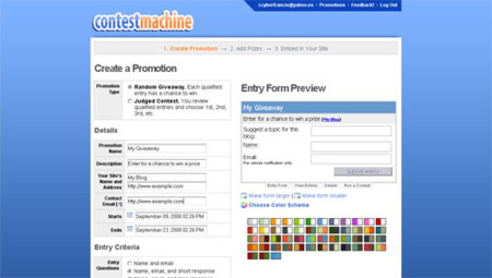 ContestMachine, gestiona los concursos de tu blog