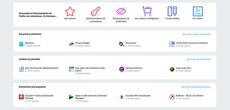 Pagina De Complementos De Firefox
