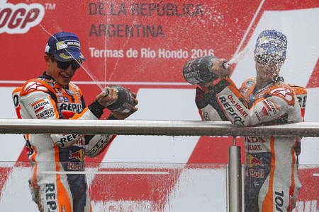 Marc Marquez Dani Pedrosa Gp Argentina Motogp 2016