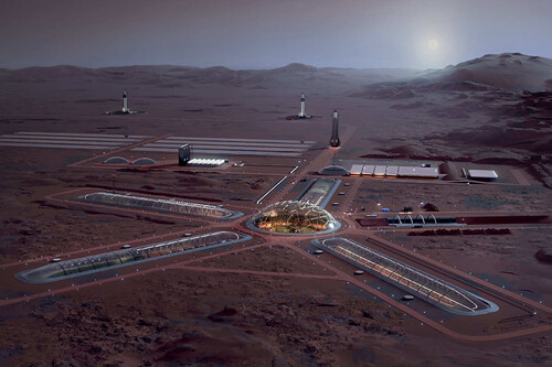 La visión de SpaceX sobre una colonia en Marte