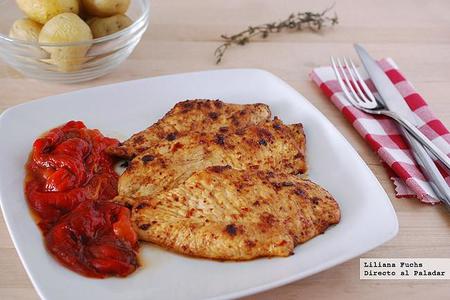 Pechugas de pollo picantes a la plancha. Receta