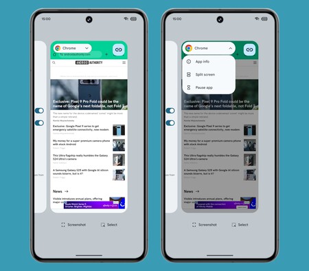 Android 15 Beta 1 Pixel Launcher Recientes