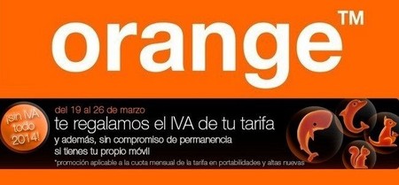 Orange, descuentos del 21 % en su Semana sin IVA