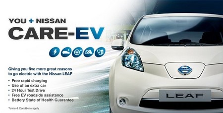 Promoción de Nissan LEAF en Inglaterra