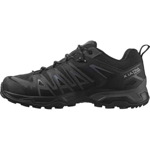 Salomon X Ultra Pioneer Gore-Tex Zapatillas de Senderismo para Hombre, Cualquier clima, Sujeción del pie segura, Estabilidad y amortiguación, Black, 40