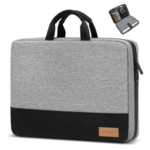 Bagasin Funda para Portátil, Funda Protectora de 15 15,6 16 Pulgadas Impermeable con Protección de 4 Capas, Bolsa de Transporte para Ordenador Compatible con MacBook, Portátil HP, DELL, Lenovo, ASUS