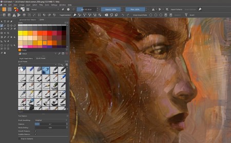Krita, la gran alternativa gratis y open source a Illustrator se actualiza con nuevos pínceles animados, acuarelas, filtros y más