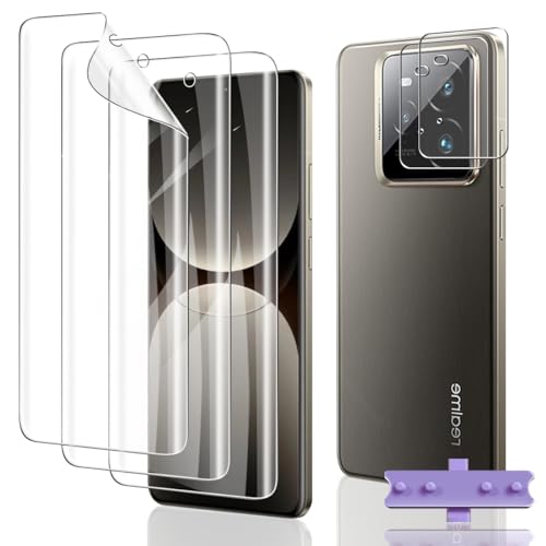 Euukzzea Protector de Pantalla para Realme GT 7 Pro/Realme GT7 Pro, 3 Piezas películas protectoras flexibles de TPU 2 Piezas Protector de Lente de Cámara, Anti-Arañazo, HD Anti-Arañazo