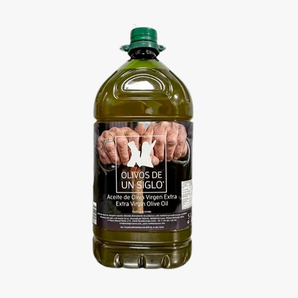 Aceite de oliva virgen extra (AOVE) OLIVOS DE UN SIGLO en garrafa de 5L. Aplica el código UIANFEJSD o IFPLGEE