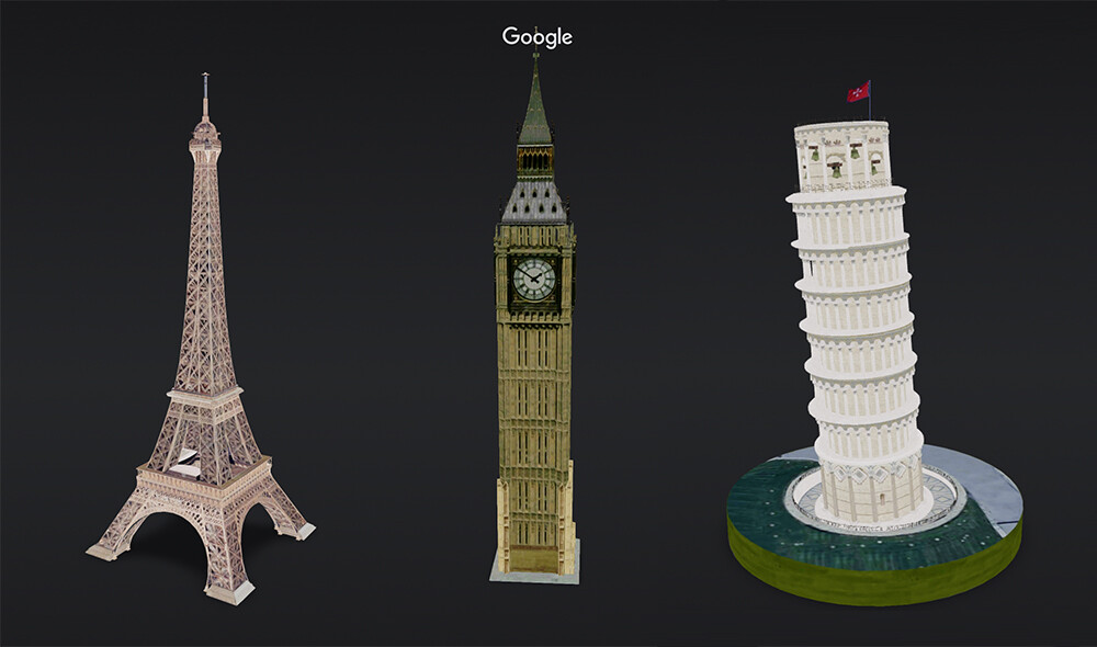 Estos son los más de 90 monumentos en 3D que puedes ver con la realidad aumentada de Google