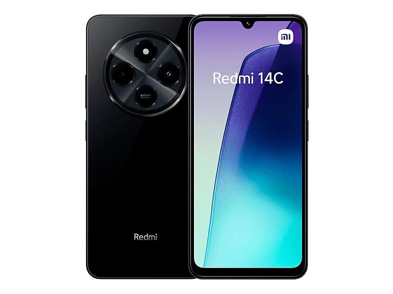 Xiaomi Redmi 14C, Negro, 128GB, 4GB RAM, 6.88" HD+, Helio G81 Ultra, 5160mAh