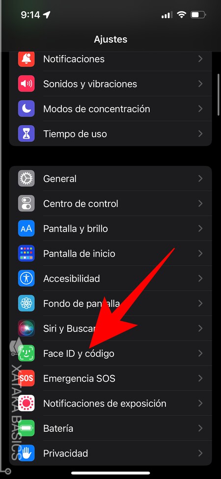 Face Id Y Codigo