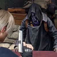 Con una deuda de 3.337.279.919.290 pesetas, el Buhonero de Resident Evil 4 necesita pluriemplearse; y la culpa es tanto tuya como mía 