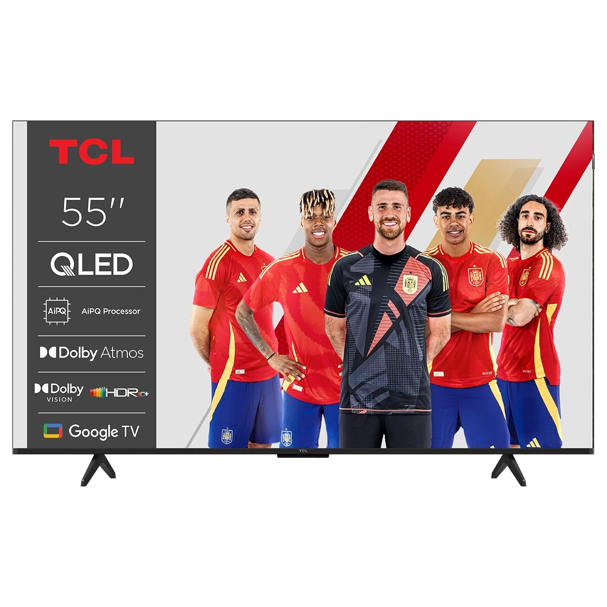 TV QLED 139,7 cm (55") TCL 55P7K, 4K HDR TV, Smart TV Powered by Google TV, compatible con Asistentes de voz (Reacondicionado Grado C)