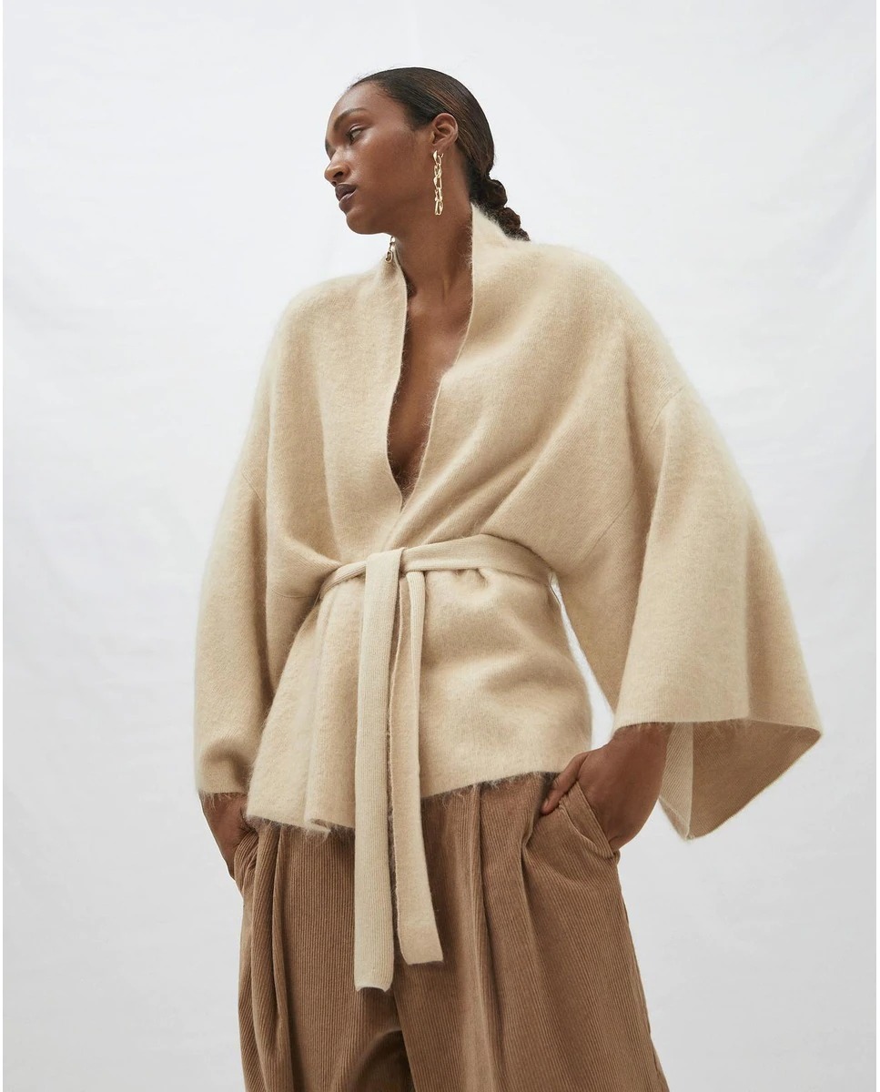 Women's wool kimono jacket Adolfo Domínguez