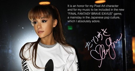 Un vídeo y unas imágenes nos muestran cómo será el personaje de Ariana Grande en Final Fantasy: Brave Exvius