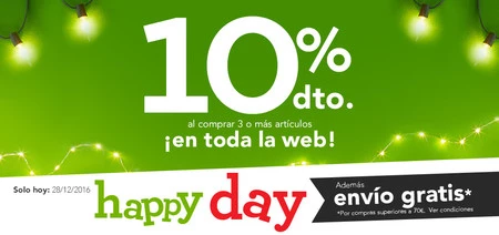 Happy day en Toys 'r us: 10% de descuento comprando tres artículos en la tienda online. Sólo hasta medianoche