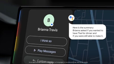 人工知能機能を備えた Android Auto のデモンストレーション