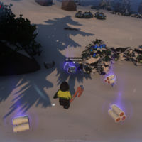 Dónde conseguir pinoescarcha en LEGO Fortnite Odyssey