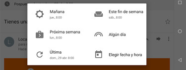 Cómo posponer un correo con Gmail para Android