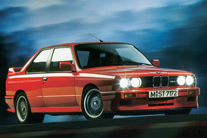 David Abad con su BMW M3 E30