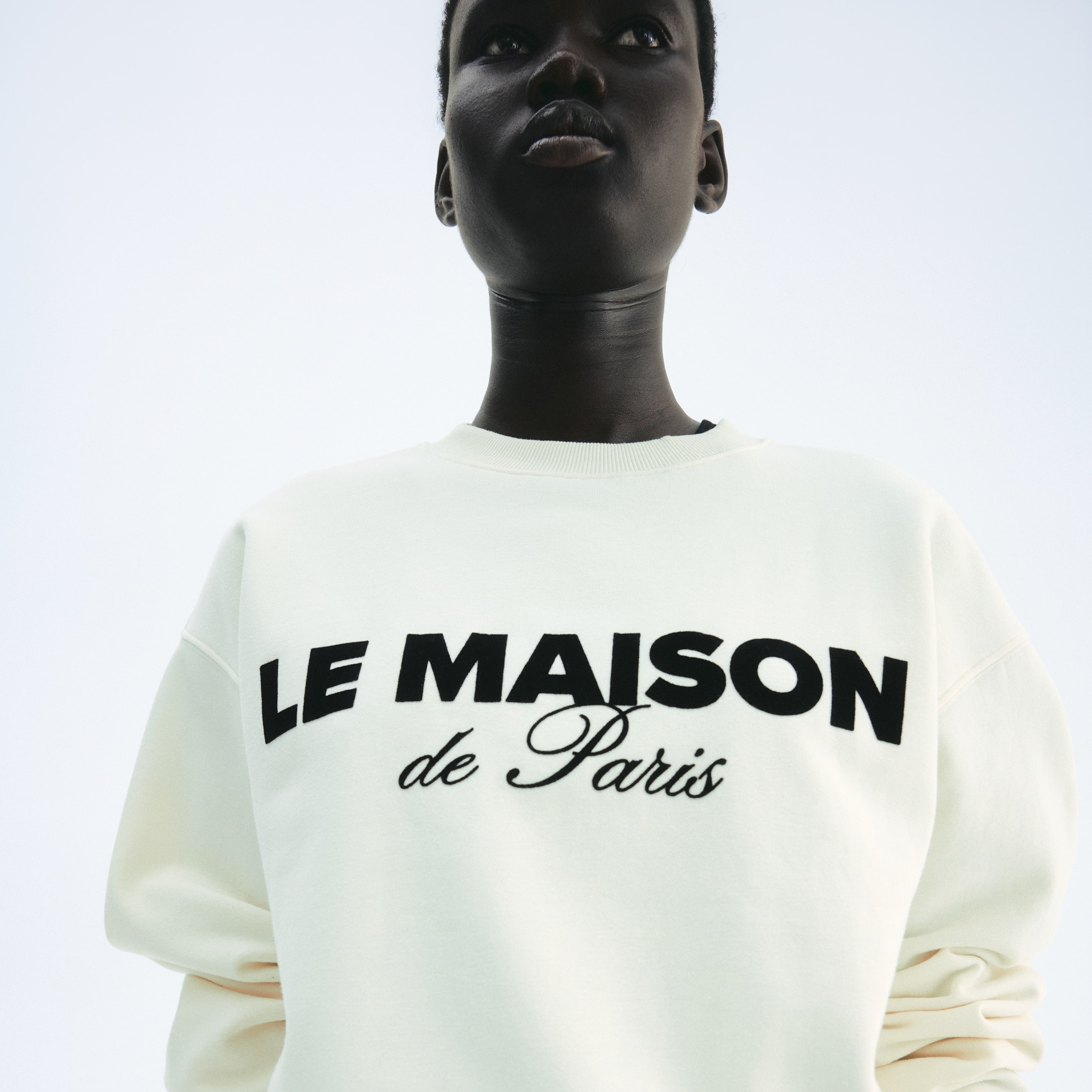 Sudadera con motivo de texto