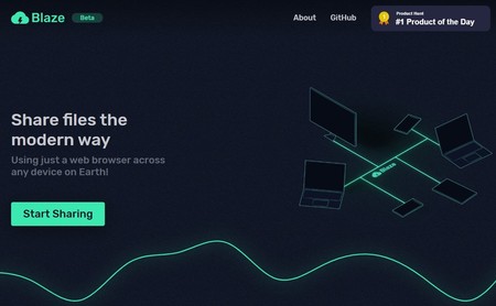 Blaze, una práctica aplicación web para compartir archivos 'peer to peer' gratis y sin registro