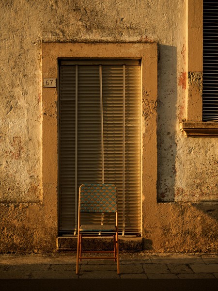 SILLA PLEGABLE TRENZADA TRIÁNGULOS