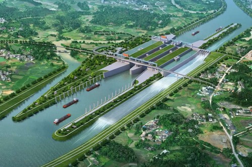 Gigantesca estrutura fará parte da Nova Rota da Seda / Imagem: Departamento de Transporte de Guangxi Zhuang