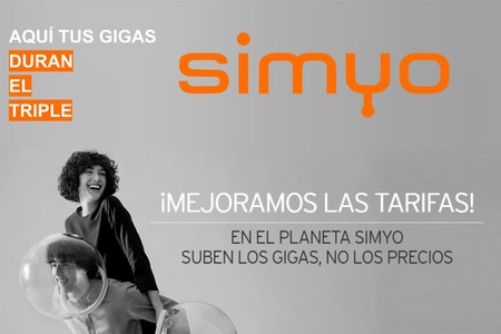 Simyo vuelve a incrementar hasta 3 GB gratis sus tarifas