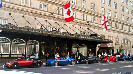 Bugatti Veyron, de cinco en cinco