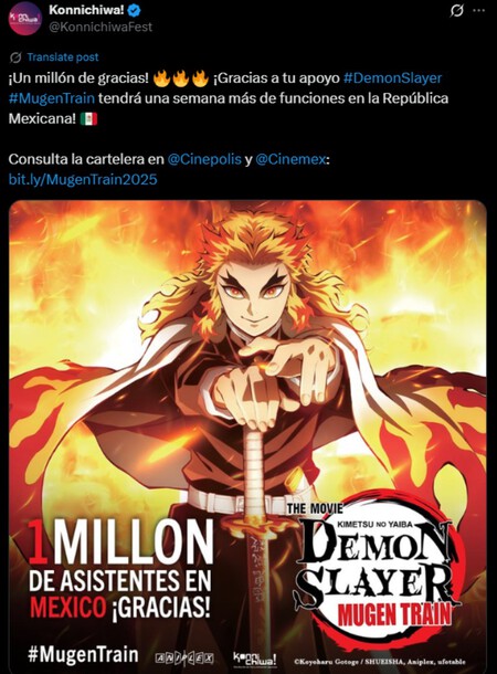 Demon Slayer Pelicula Record Mexico