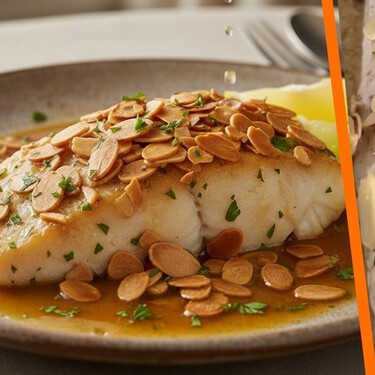 Si buscas una receta rápida y sabrosa para Año Nuevo, este pescado almendrado con mantequilla y limón es justo lo que necesitas
