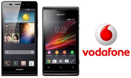 Precios Huawei Ascend P6 y Sony Xperia E con Vodafone