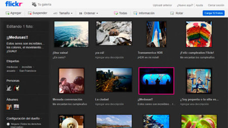 Flickr lanza su nuevo y mejorado cargador de imágenes en HTML5