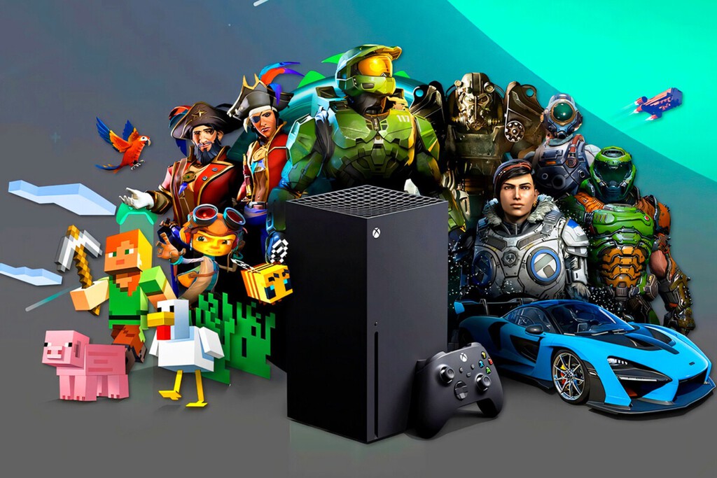 Consola Xbox y mandos