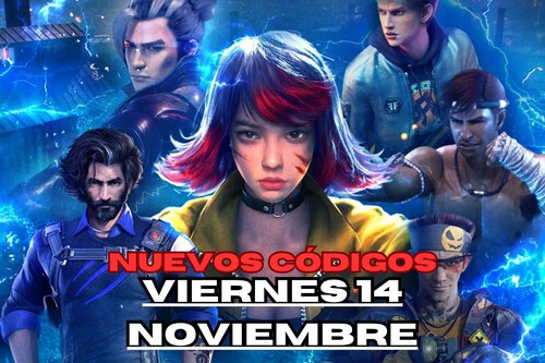 Códigos Free Fire Max hoy Viernes 14 de Noviembre con recompensas gratuitas 