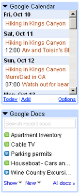 Gmail añade soporte para Gadgets