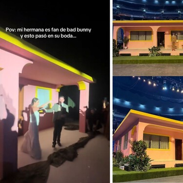 La boda al estilo Bad Bunny que se ha hecho viral en México: se casan en La Casita y los invitados alucinan