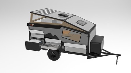 Esta microcaravana cabe en cualquier sitio, pero no le falta cocina ni paneles solares