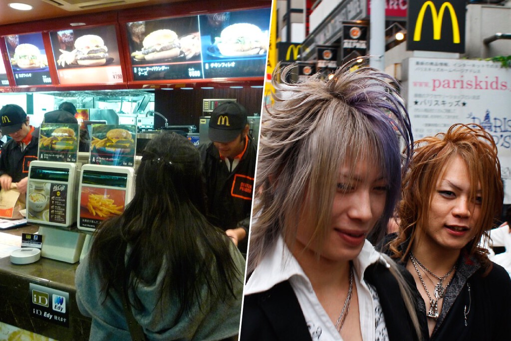 La crisis demográfica en Japón lleva a McDonald's a una medida insólita: trabajar con el pelo azul ya no será un problema