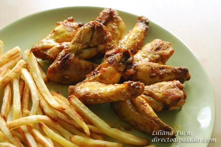 Receta de alitas de pollo con aire marroquí