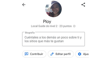 Google Maps te permite editar tu biografía para las reseñas