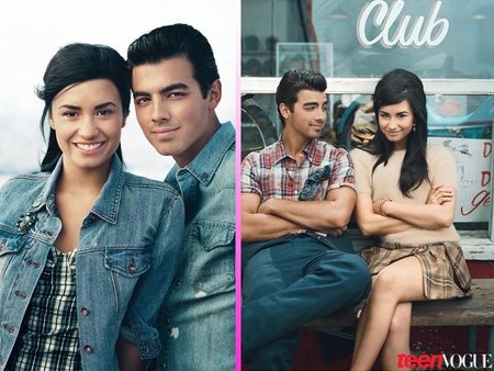 Demi Lovato y Joe Jonas, los ex-tortolitos, juntos en Teen Vogue entre pullitas