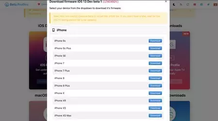 Descargar iOS 13