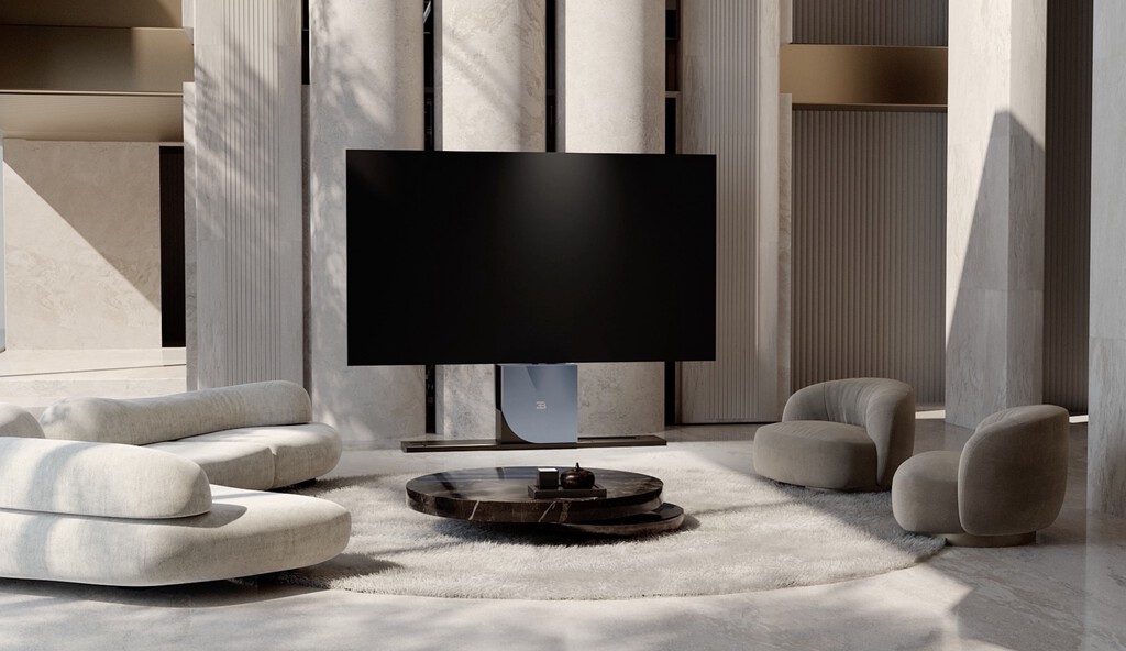 Vale como un Lamborghini, pero es una tele: una enorme pantalla MicroLED plegable que desaparece cuando no la usas